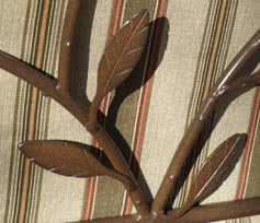 Leaf detail on a chair back
